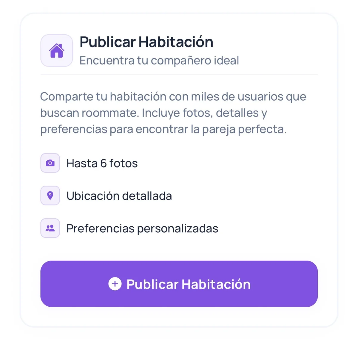 Propietario publicando habitación disponible en Kivio para alquiler a estudiantes y jóvenes profesionales